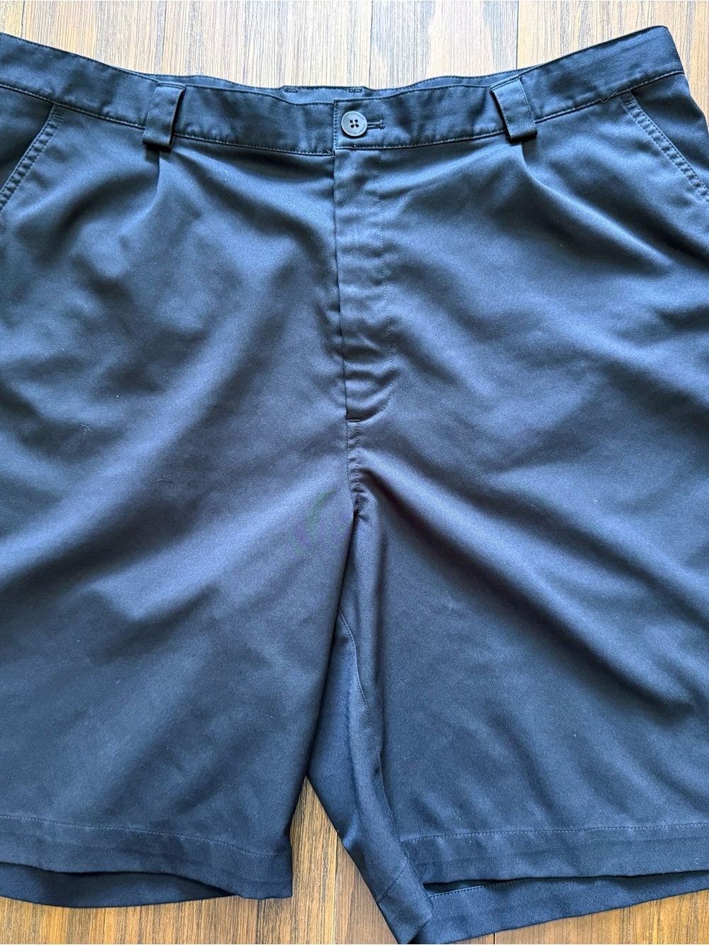 Under Armour Black Flat-Front Performance Shorts
